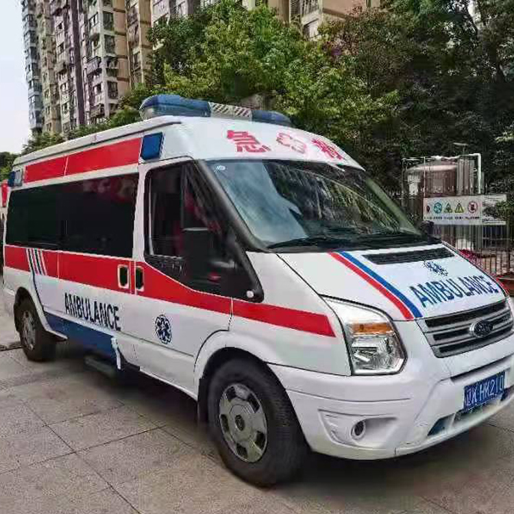 武都长途救护车护送病人返乡